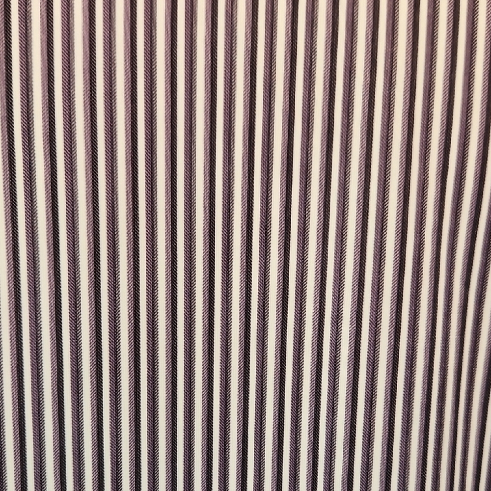 Kenneth Cole Men's Black Purple and White Striped Dress Shirt Slim Fit - Picture 9 of 11